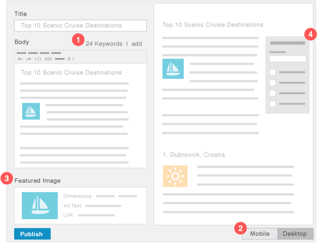 Blog platform with HubSpot tool